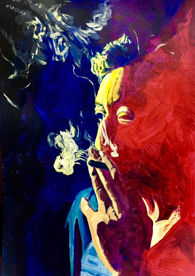 Acrylique sur papier